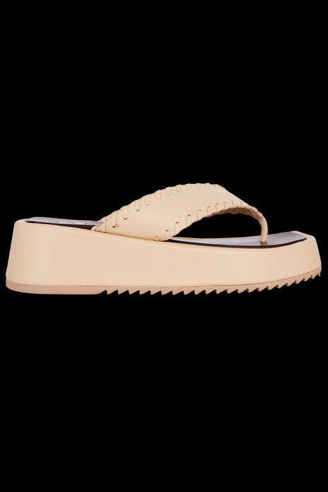 Flatform Alinhavo Creme