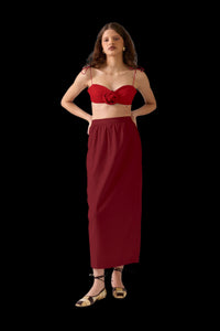 Saia Agnes Dark Cherry