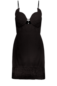 Vestido Shell Mini Nero