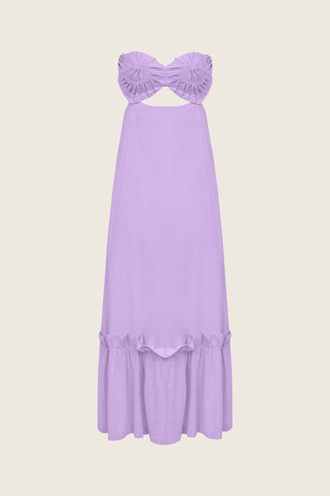 Vestido Shell Maxi Lilás