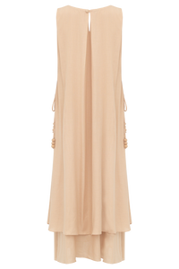Vestido Medea Areia