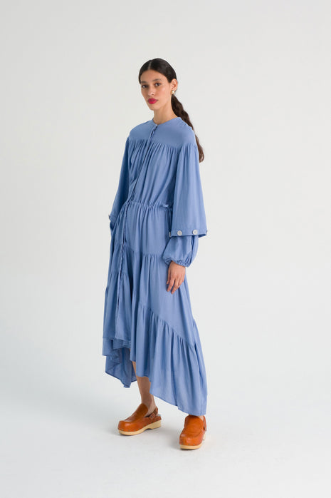 Vestido Thabat Azul Maya